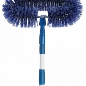EDCO DELUXE FAN BRUSH WITH EXTENSION HANDLE